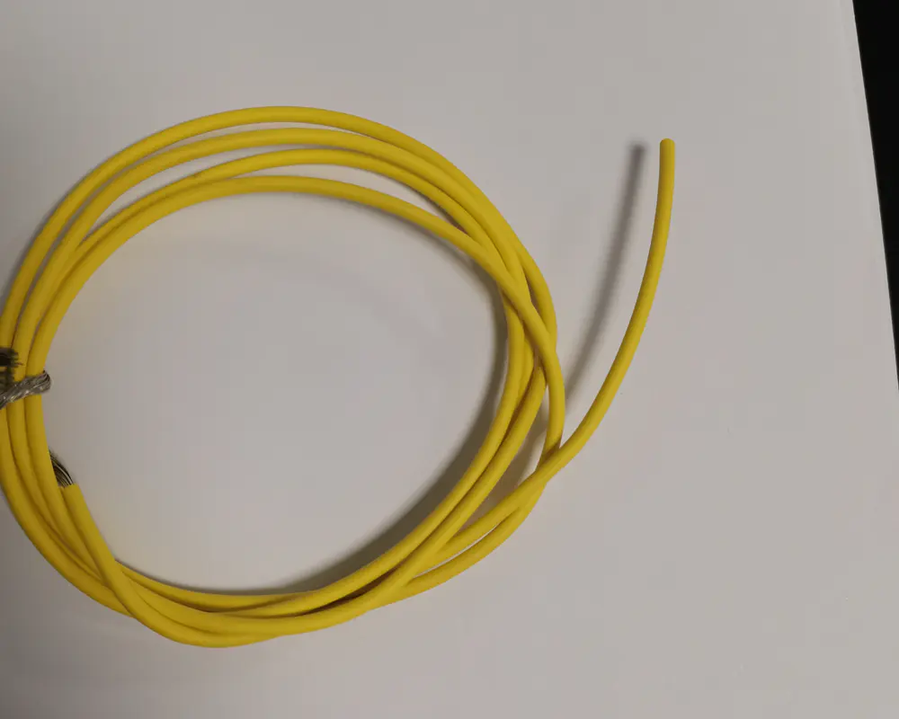Oil cooled motor lead wire cable
