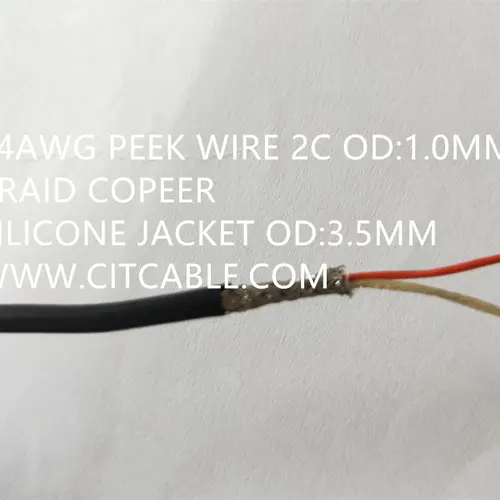 Nuclear power PEEK cables and wires